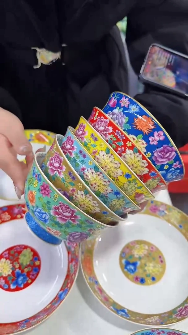 【闪购商品】瓷片5英寸饭碗6个景德镇陶瓷