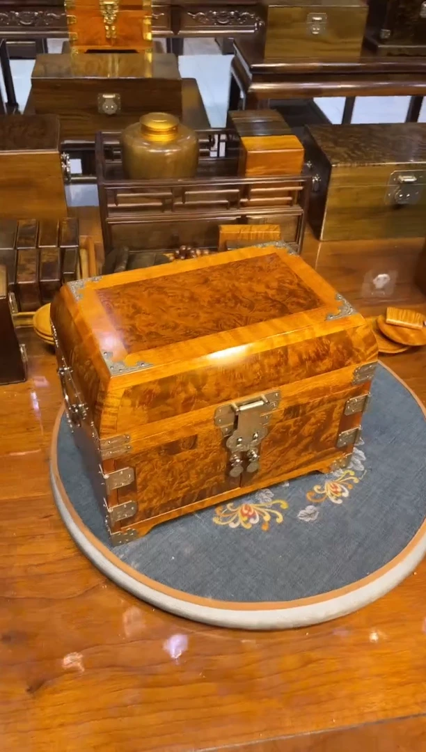 乌木类成套家具瘤疤嫦娥奔月首饰盒 s13