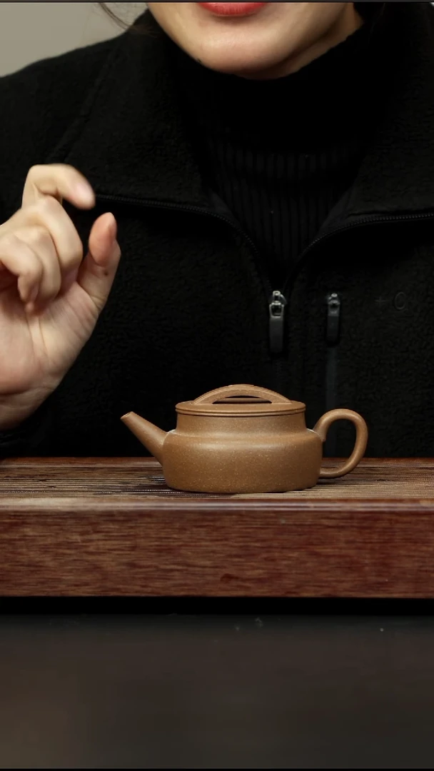 茶壶紫砂芝麻绿 葫芦瓦