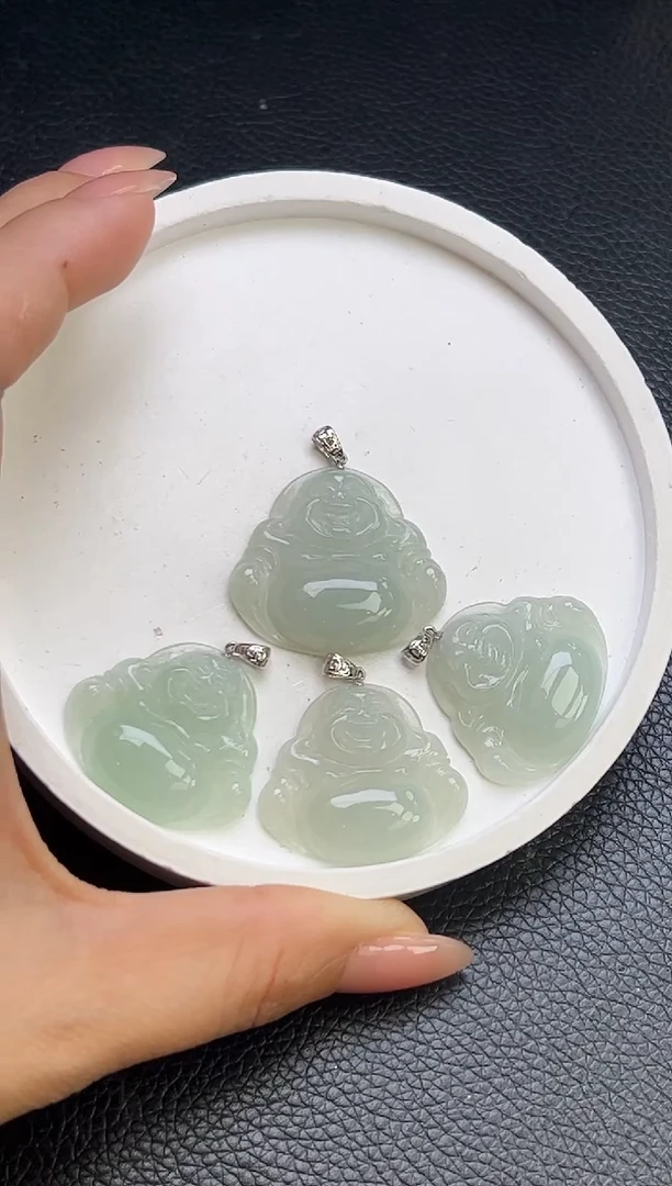 【闪购商品】翡翠颈饰18K金镶嵌YM839-8 佛公多样性发一