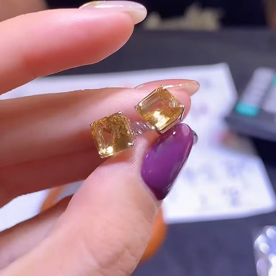 【逍遥】黄水晶耳饰*2039/0118/多样性发/1对