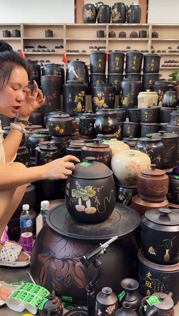 罐完品茶叶罐 137  彩填龙蛋