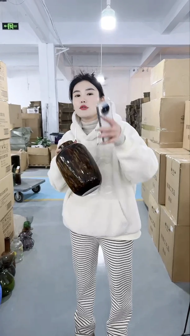 【闪购商品】无铅玻璃UU外贸花瓶微瑕-YEOZ