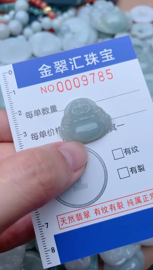 翡翠未镶嵌颈饰9785