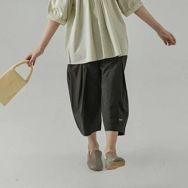 女童2025夏季新款韩版纯棉百搭休闲七分裤 c201