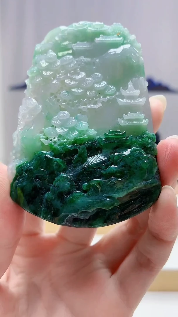 定制翡翠未镶嵌5159zm-毛货挂件83