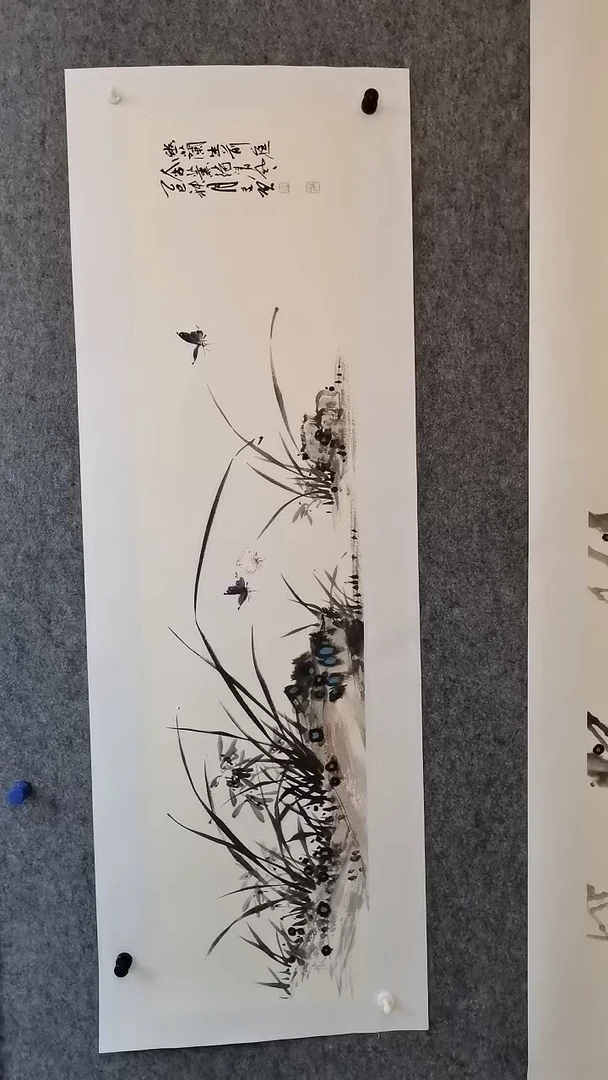 幽兰生前庭138*35cm