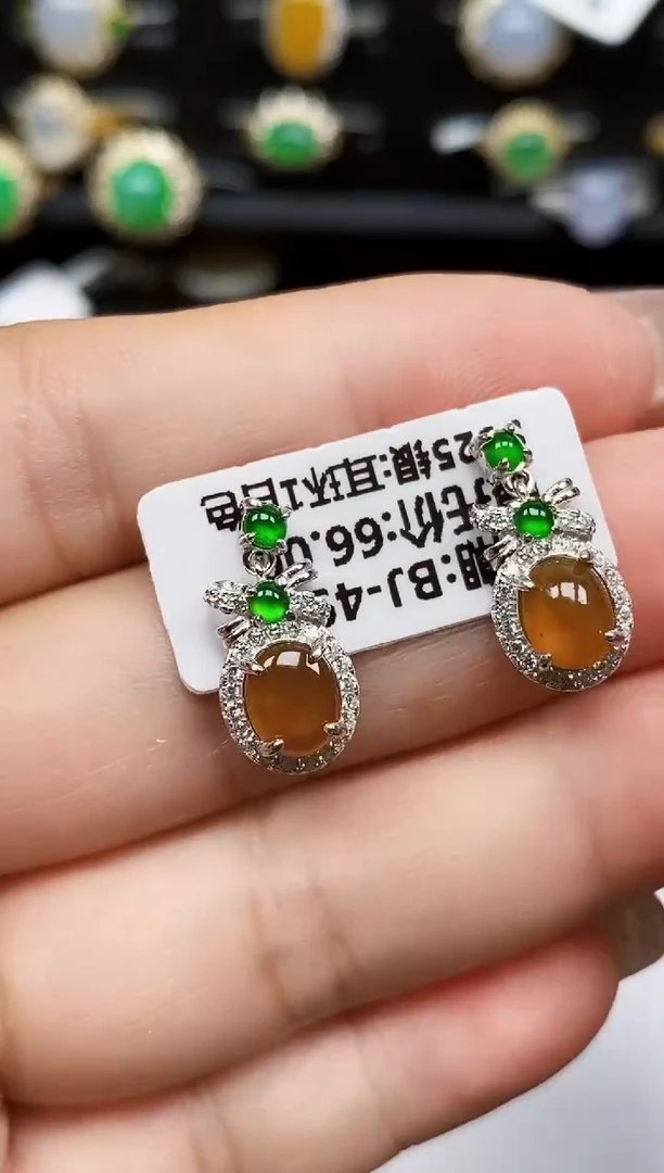 银S925镶嵌戒指翡翠7472