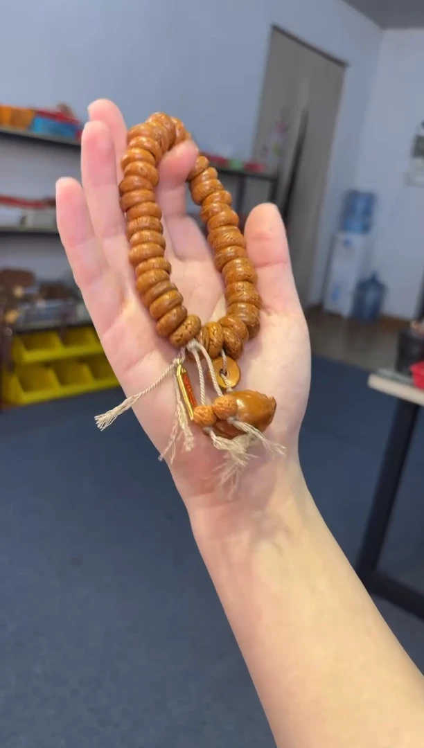 吊坠菩提根/象牙果桃核甜甜圈【有钱有余】手持