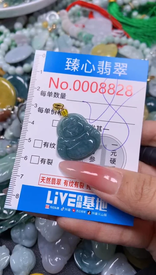 【闪购商品】翡翠颈饰未镶嵌含绳0008828