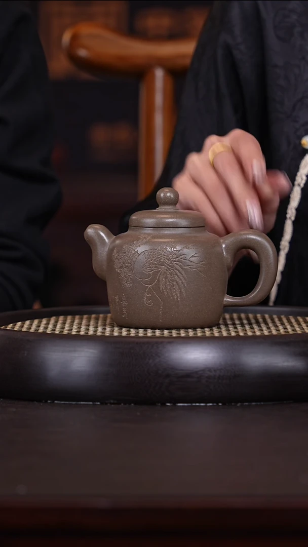 【闪购商品】紫砂茶壶葛家窑14-38青段紫砂壶230c