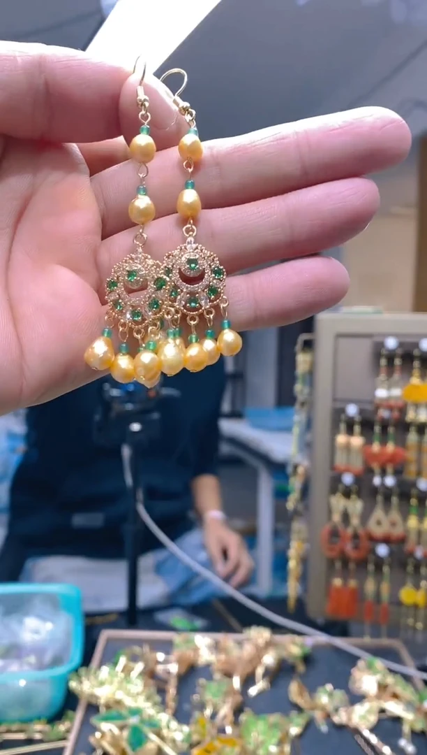 【闪购商品】淡水珍珠耳饰合金125珍珠饰品