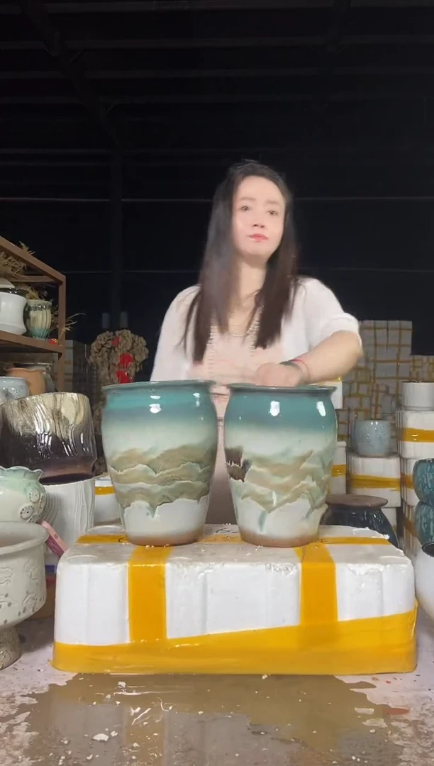 宜兴紫砂粗陶花盆21/23