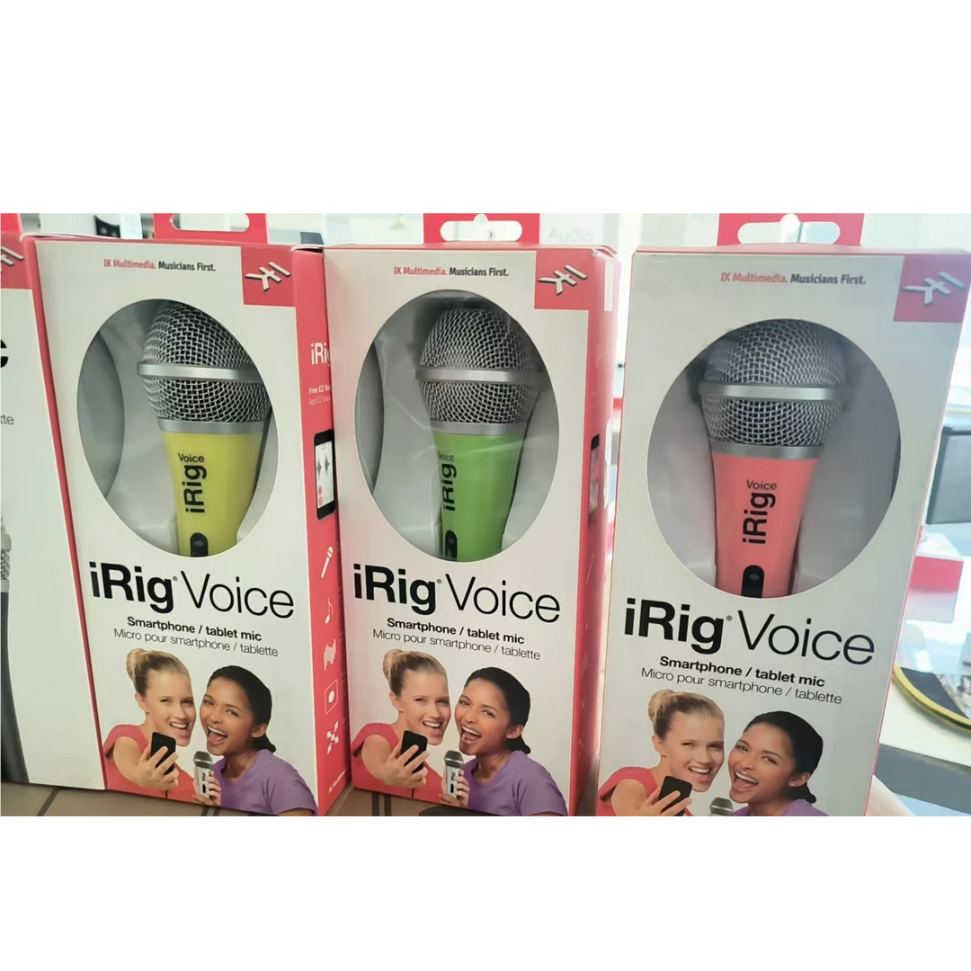 【样品特价】IK MUTLIMEDIA  IRIG  VOICE 话筒| 两白两蓝|包装一般