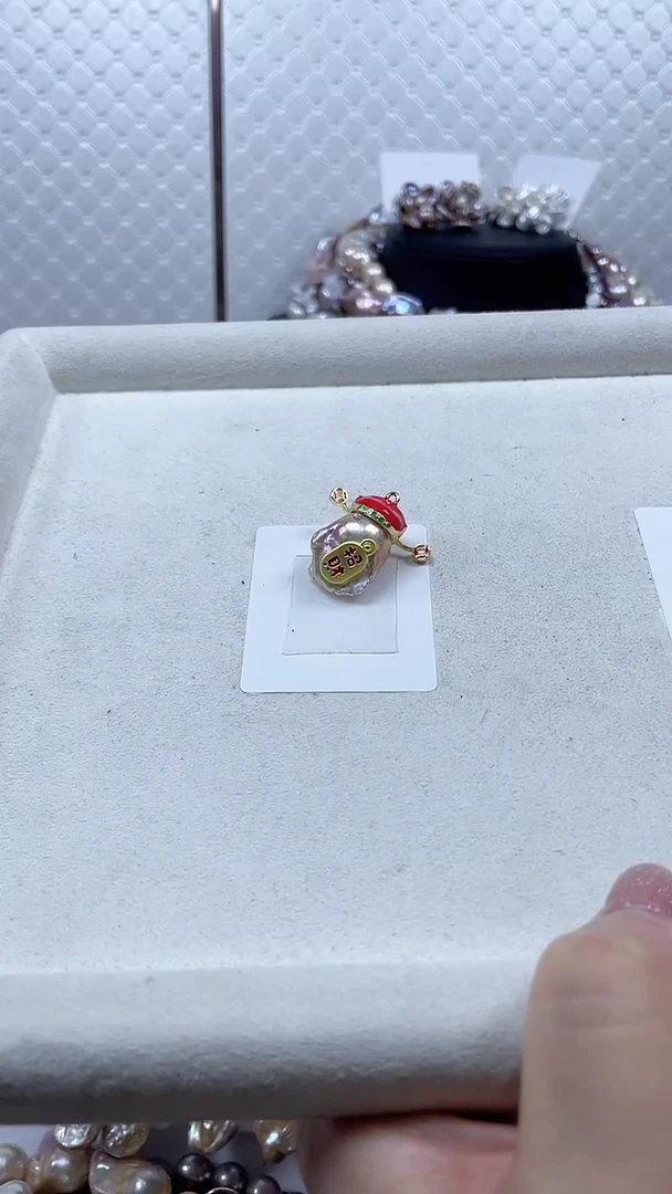 未镶嵌吊坠淡水珍珠【纯恬饰品】