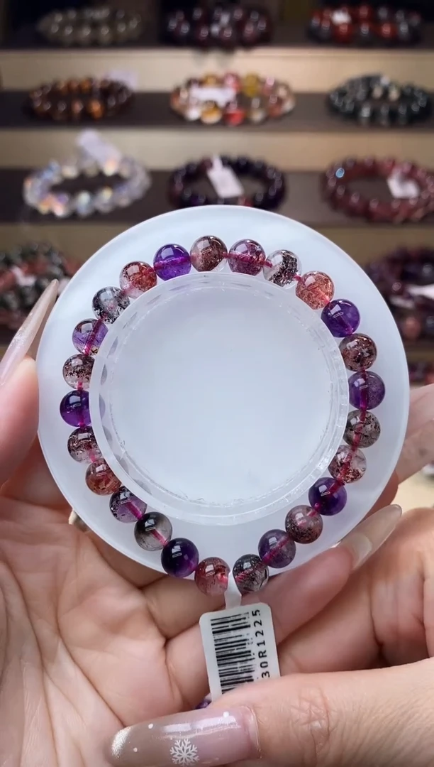 【闪购商品】水晶手链未镶嵌黑加仑超七单圈7m+