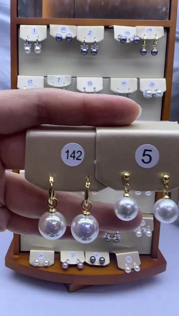 未镶嵌耳饰淡水珍珠142+5