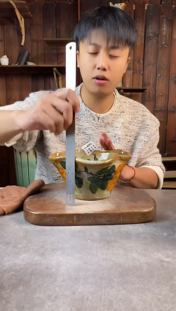 碗092瑕，手工手绘，超值陶瓷