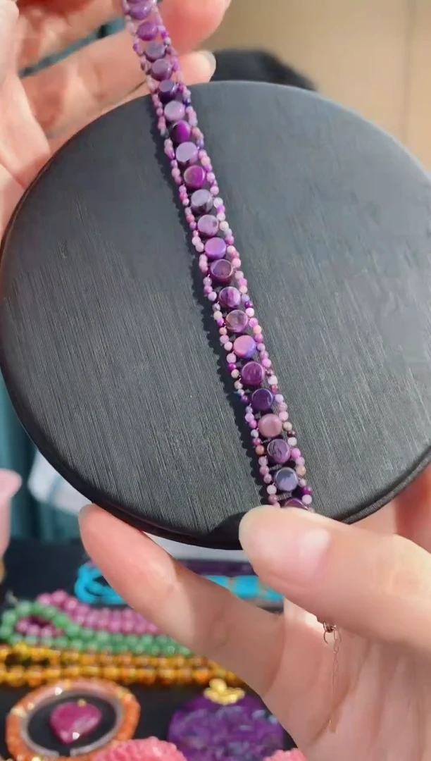 苏纪石（舒俱来）18K金镶嵌手链279