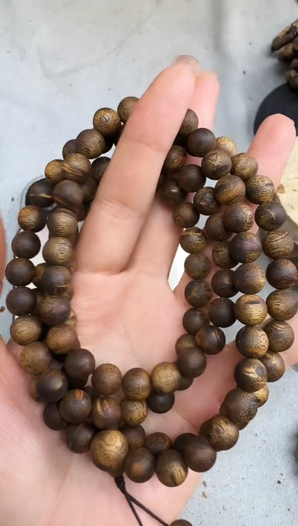 沉香手串0935张勺子圆珠多圈多样性发一