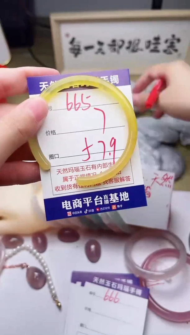 手镯玛瑙/玉髓未镶嵌665