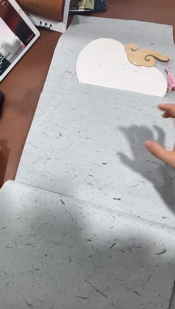 34*138灰色纯檀皮纤维50张