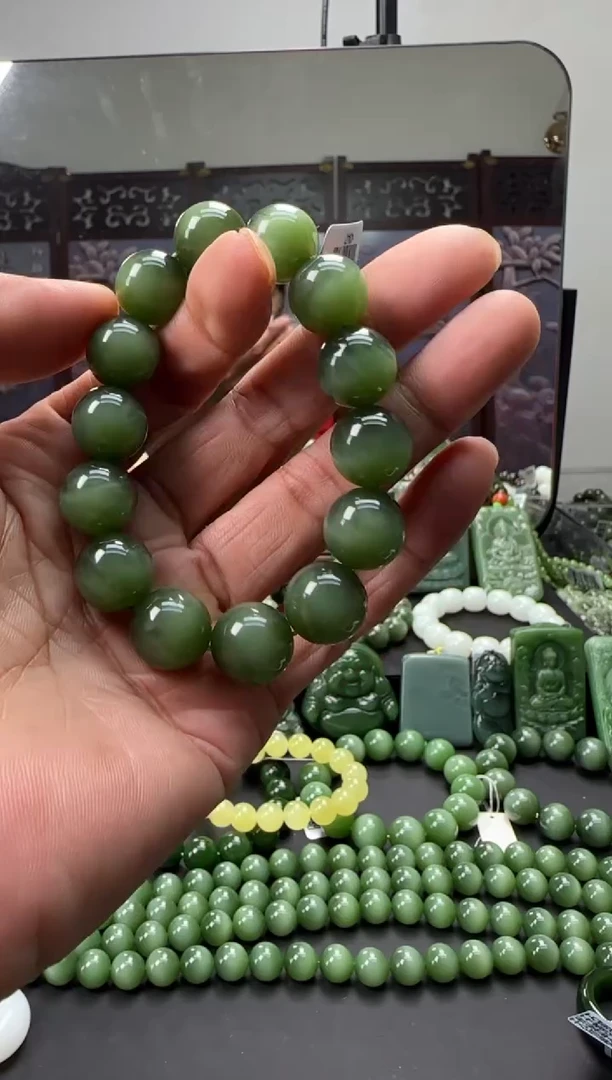 未镶嵌和田玉珠宝奇石手串