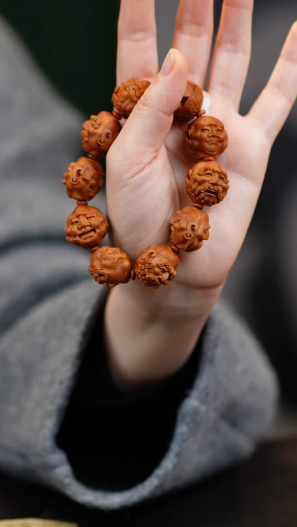 手串/手链橄榄核大****️宋水官2.2金奖铁核须派十八罗汉