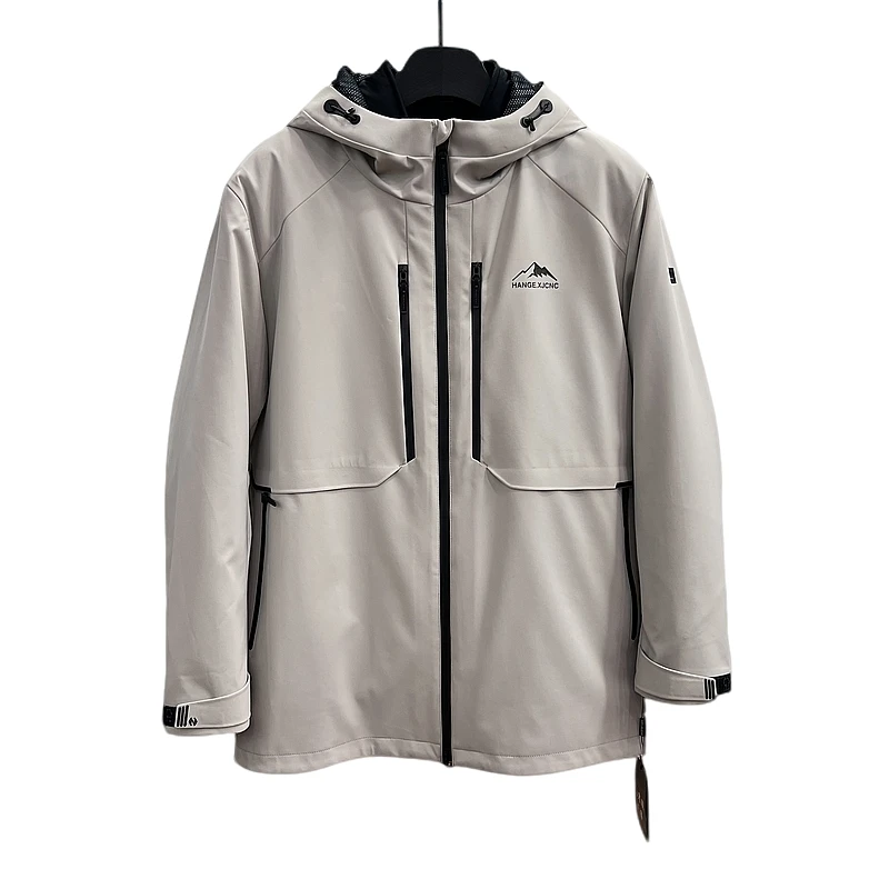 《盛鑫服饰》高端男装冲锋款三穿极寒可脱卸连帽时尚休闲外套