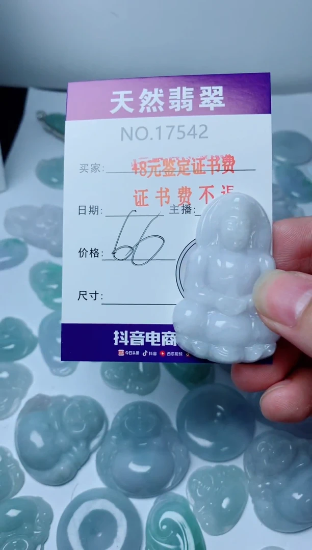 翡翠未镶嵌颈饰542