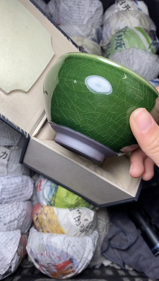 【闪购商品】茶盏帝王绿 盏三疯建盏茶器