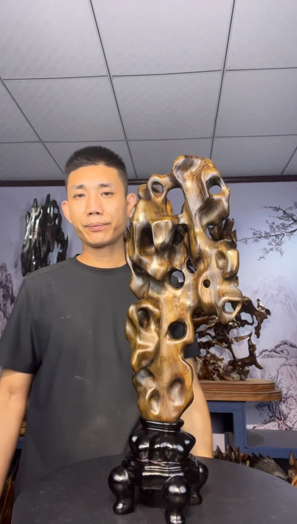 金丝楠木雕款溜**马金丝楠木工艺品摆件
