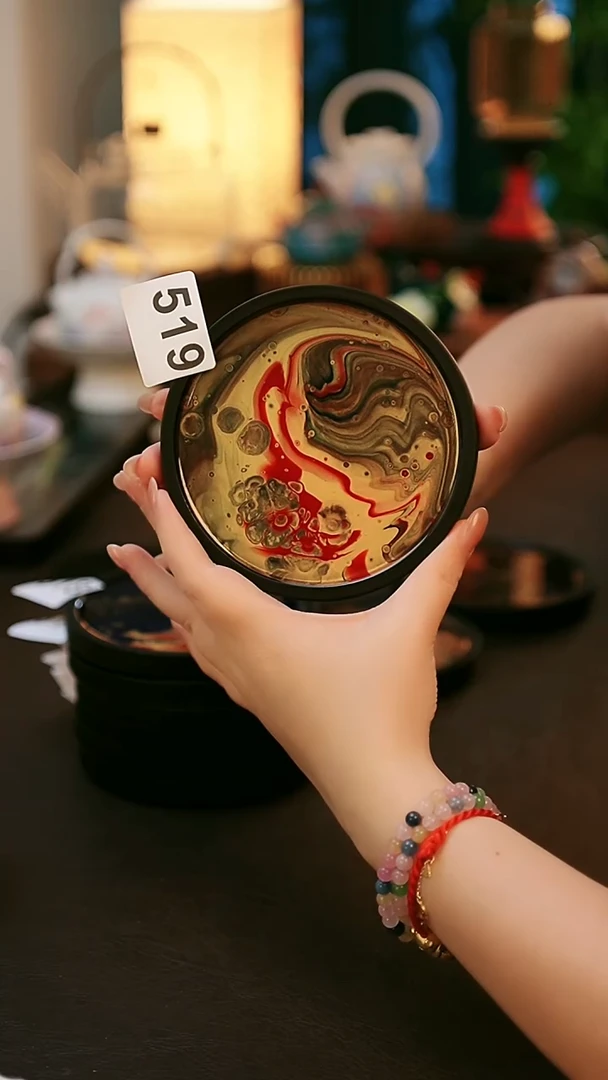 陶瓷茶具大漆壶承519