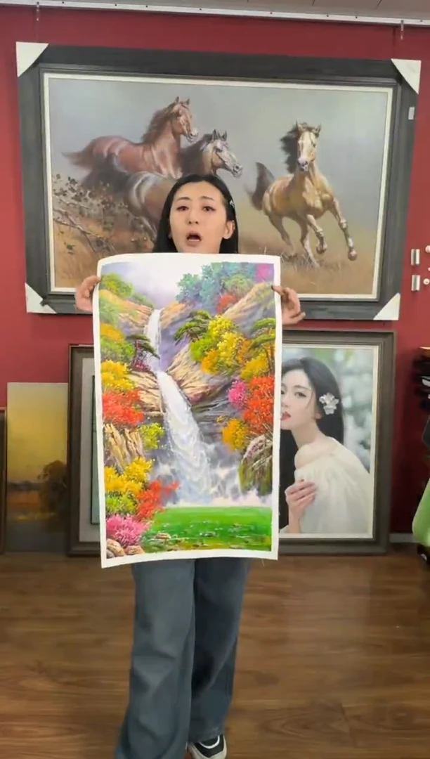 油画【40号】约50*70cm丨朝鲜原创纯手绘孤品油画丨顺丰包邮