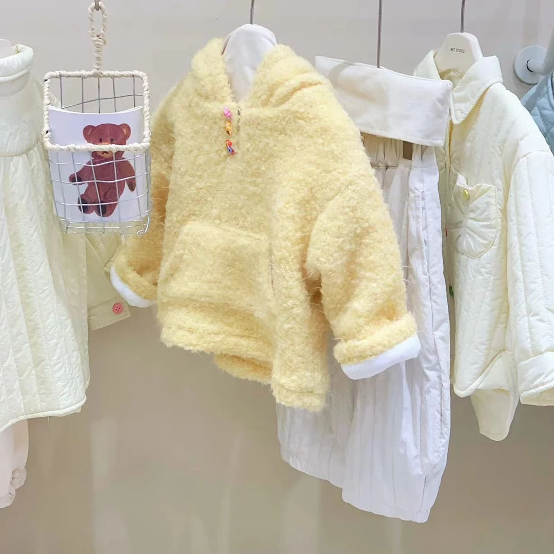 【冬装清货】童装女童棉服冬季加绒儿童女宝宝衣服洋气加厚