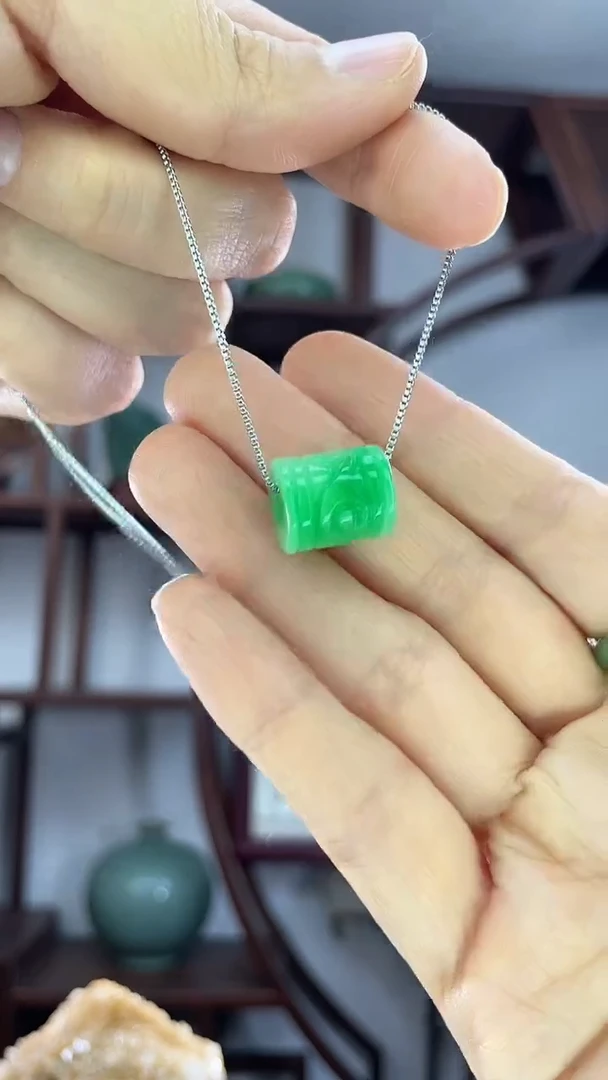 吊坠(赠链)未镶嵌翡翠D56翡翠路路通