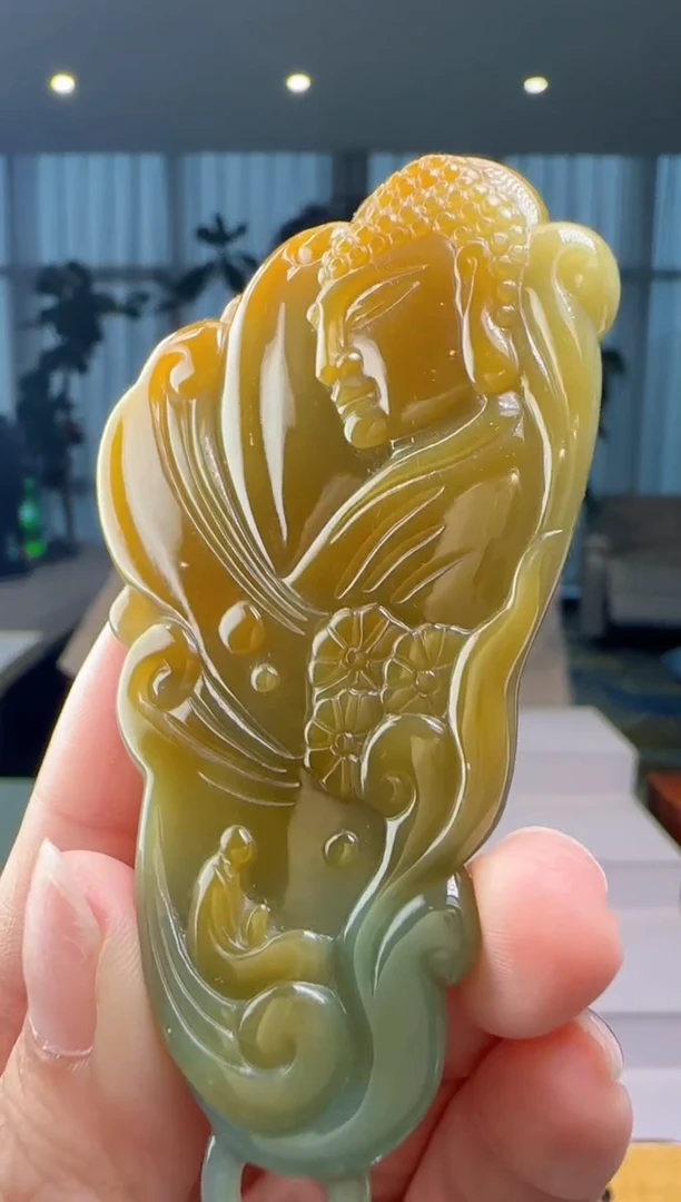 翡翠未镶嵌颈饰YL@@960Q3J15294