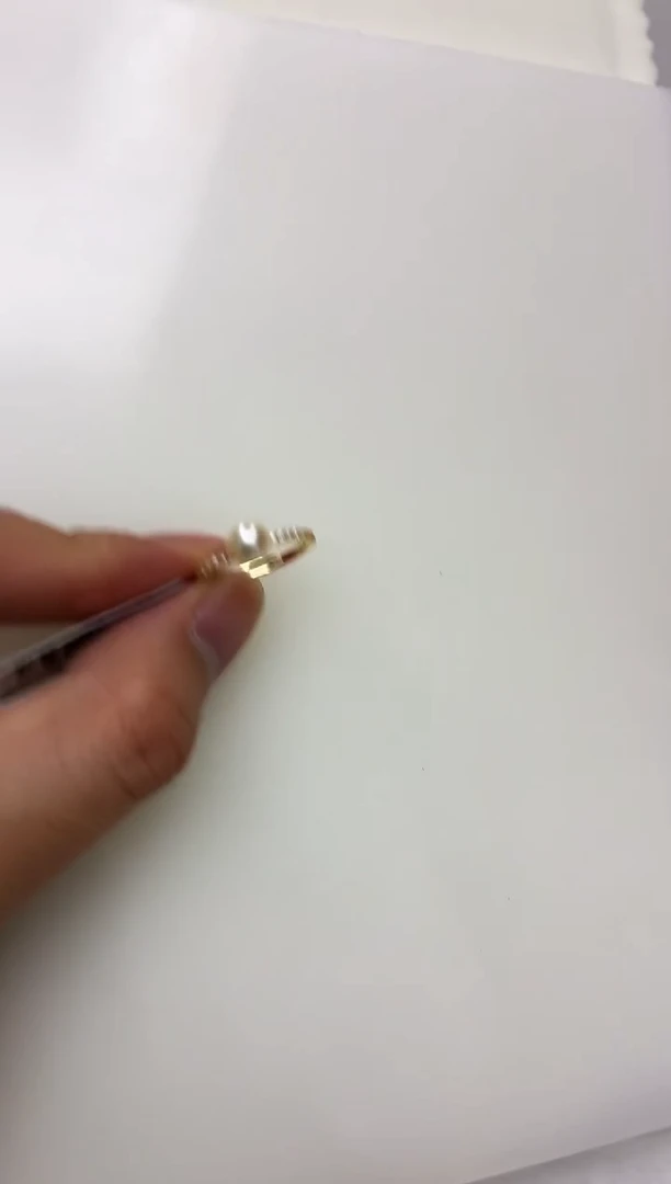 银S925镶嵌DA海水珍珠戒指6-7 y771