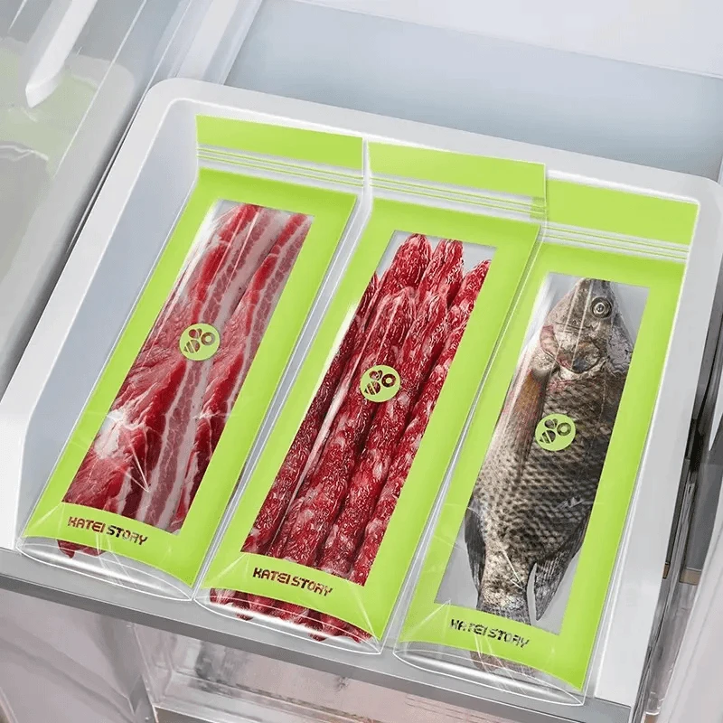 【9·9-50只】长条密封冷冻袋家用多规格加宽加厚便携款保鲜袋保鲜膜