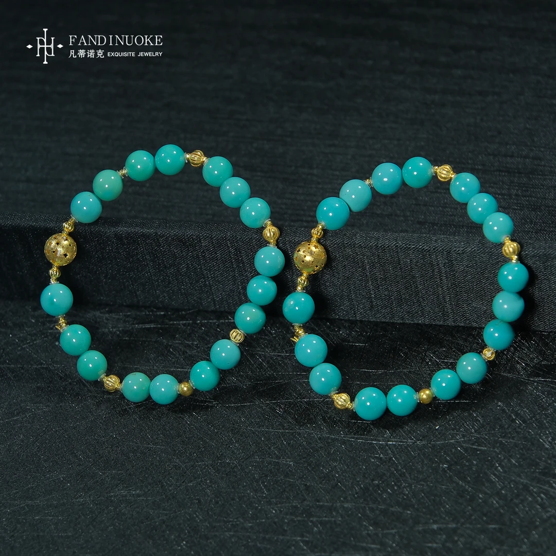 L【加加专属】20 MJ45687-绿松石设计款圆珠手串-多样性发一件-8mm