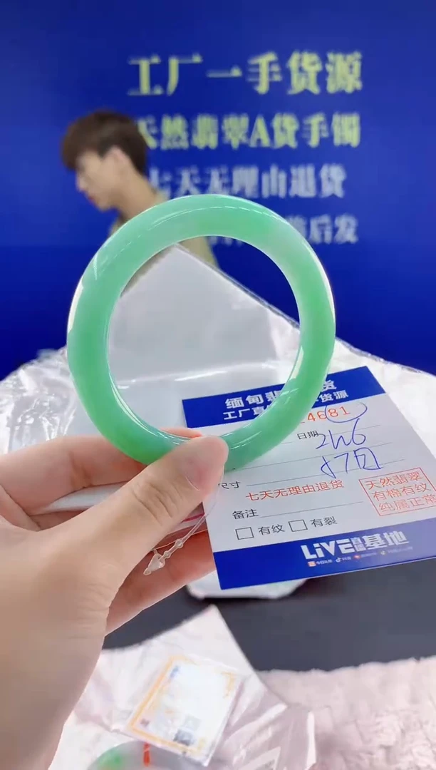 翡翠手镯未镶嵌躺***猫81