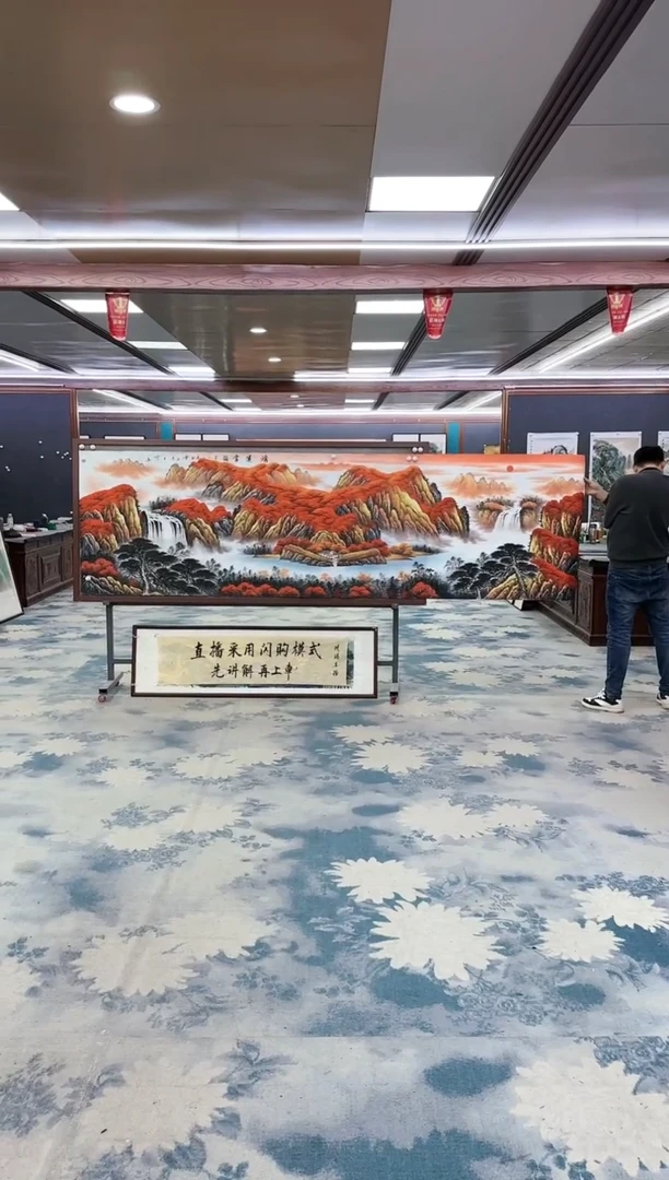 【闪购商品】绘画z刘雪红-山水国画-小丈二