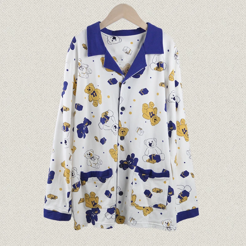 ZY儿童 男孩莫卡棉100-150  礼物熊莫卡睡衣套装 MF2-3196S