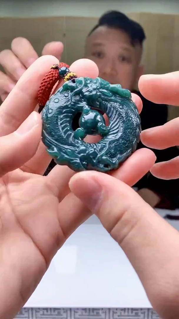 【闪购商品】定制翡翠未镶嵌4969bb-毛货挂件95