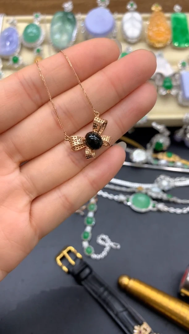 【闪购商品】翡翠颈饰18K金镶嵌288-中国好珍宝