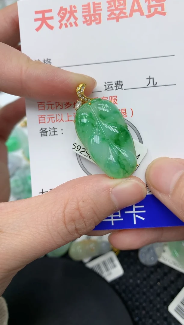 【闪购商品】翡翠颈饰18K金镶嵌11111111