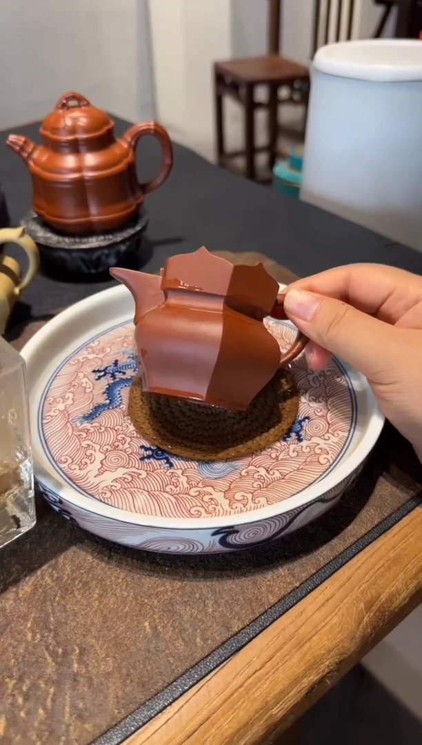 茶壶紫砂北*星朱泥小僧帽 90ml