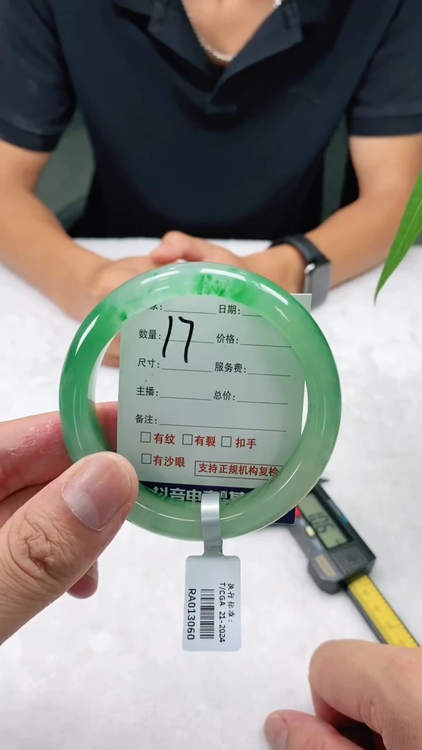 未镶嵌手镯石英质玉60+16
