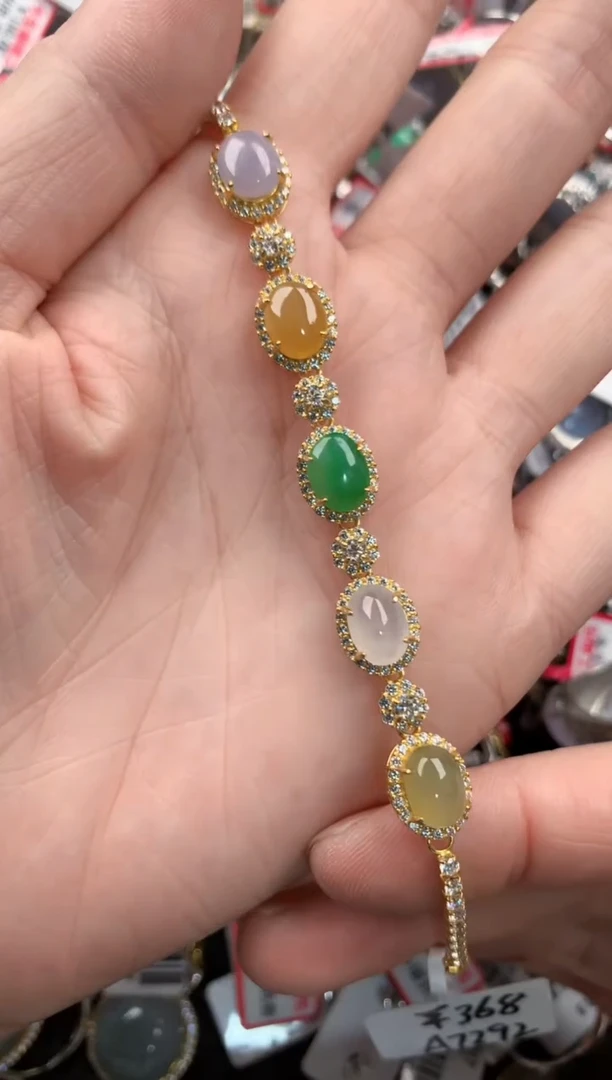 银S925镶嵌戒指翡翠333----7