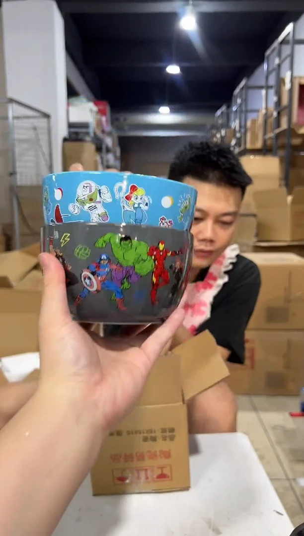 瓷片漫威大碗加巴斯大碗微瑕